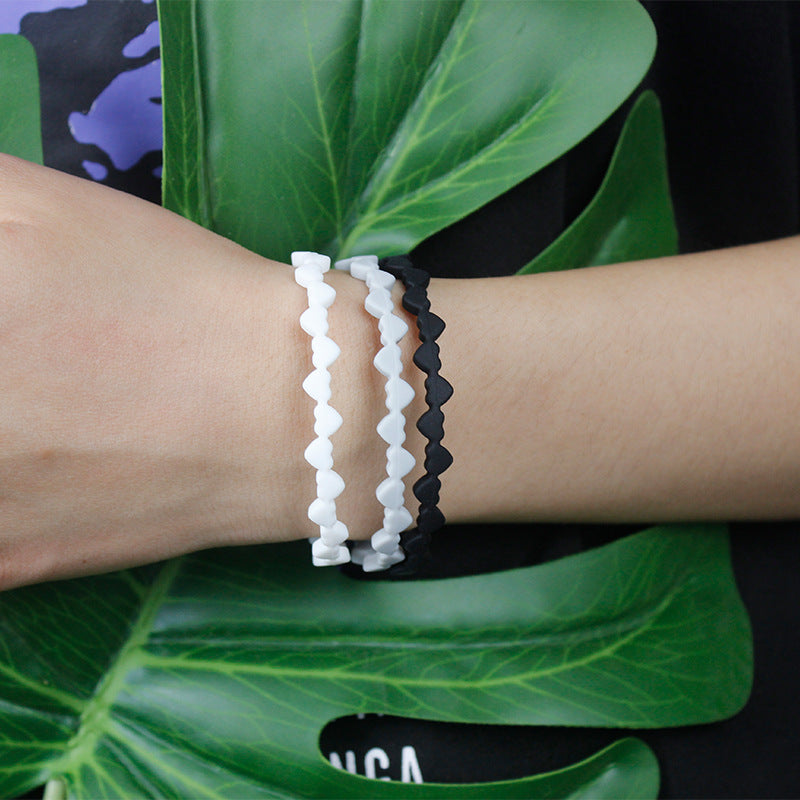 Wholesale Love Small Parent-child Set Silicone Bracelet